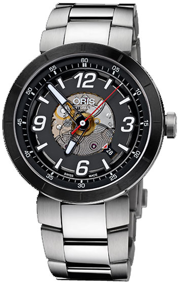 Oris Motor Sport Self winding Automatic Black Mens Watch 73376684114MB 