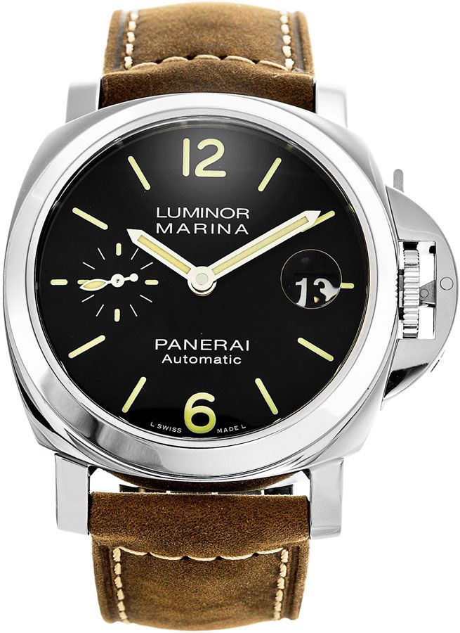 Panerai Luminor Marina Black Dial Men's Watch PAM01048 