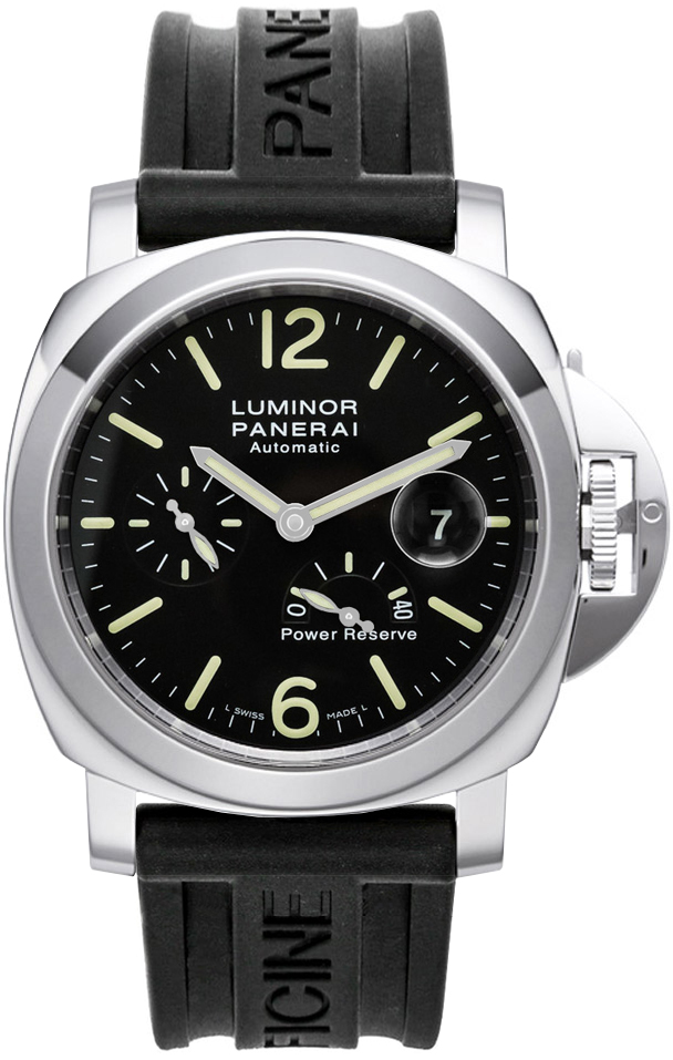 Panerai Luminor 44mm Black Luminous Dial Men's Watch PAM00090 