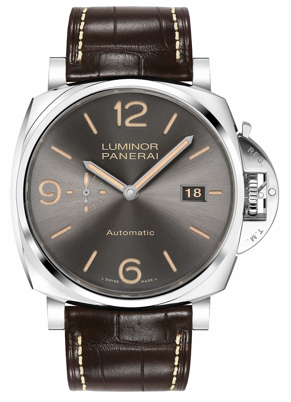 Panerai Luminor Self winding Automatic Grey Mens Watch PAM00943 