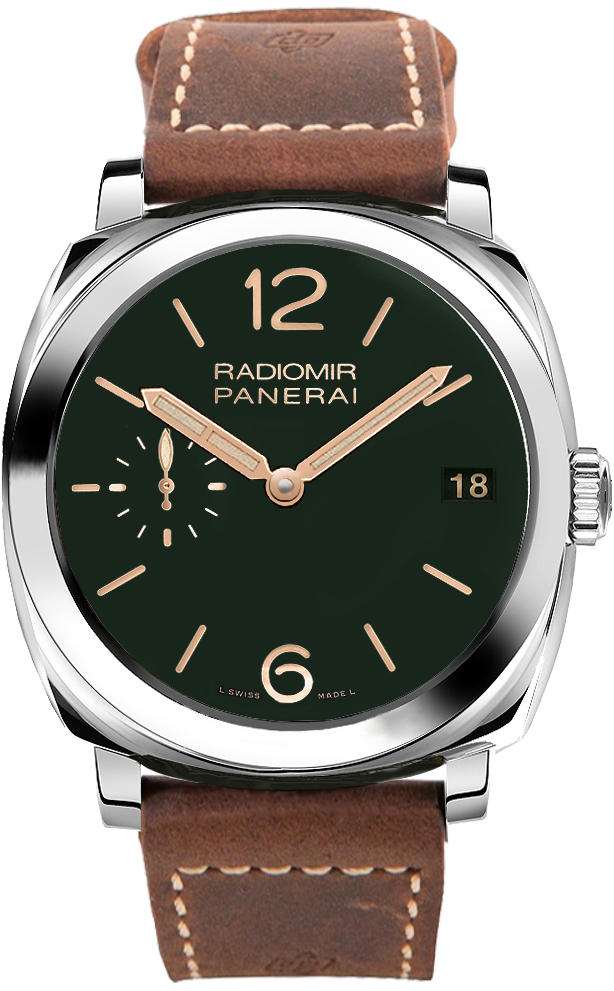 Panerai Radiomir Manual Winding Green Watch PAM00736 