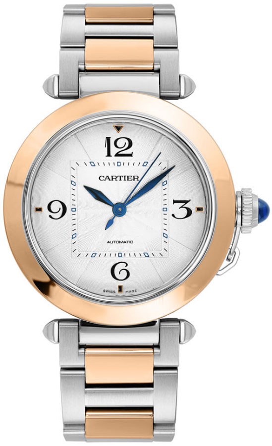 Cartier Pasha Self winding Automatic Silver Ladies Watch W2PA0008 