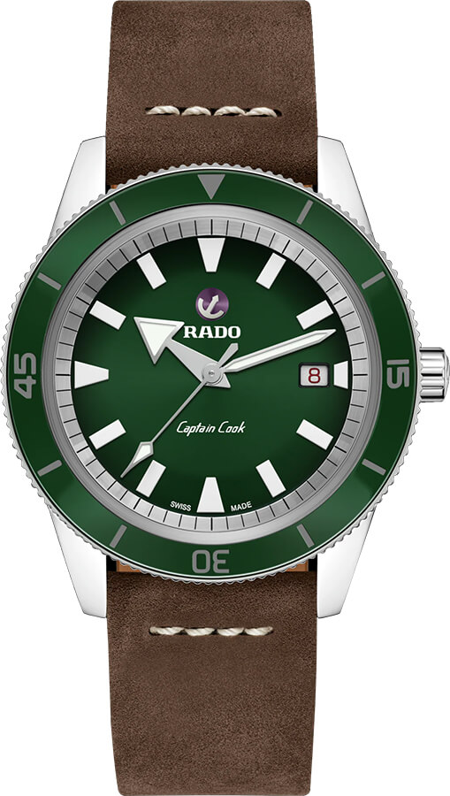 Rado Captain Cook Self winding Automatic Green Mens Watch R32505315 