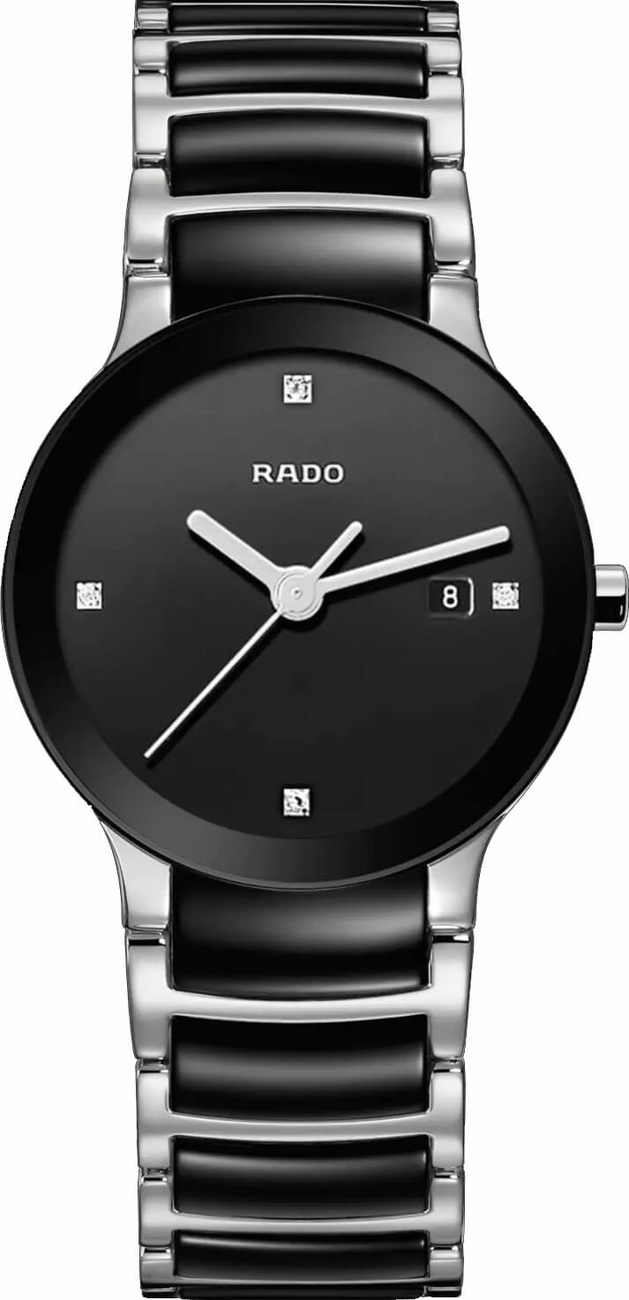 Rado Centrix Battery Operated Quartz Black Ladies Watch R30935712 