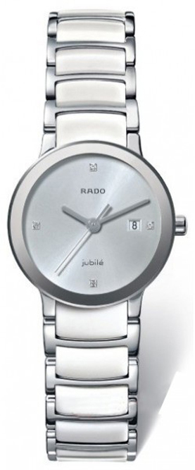 Rado Centrix Battery Operated Quartz Silver Ladies Watch R30928722 