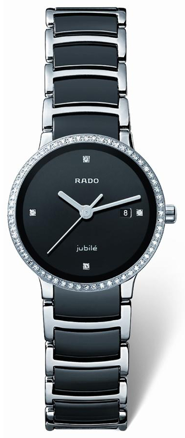 Rado Centrix Battery Operated Quartz Black Ladies Watch R30933712 