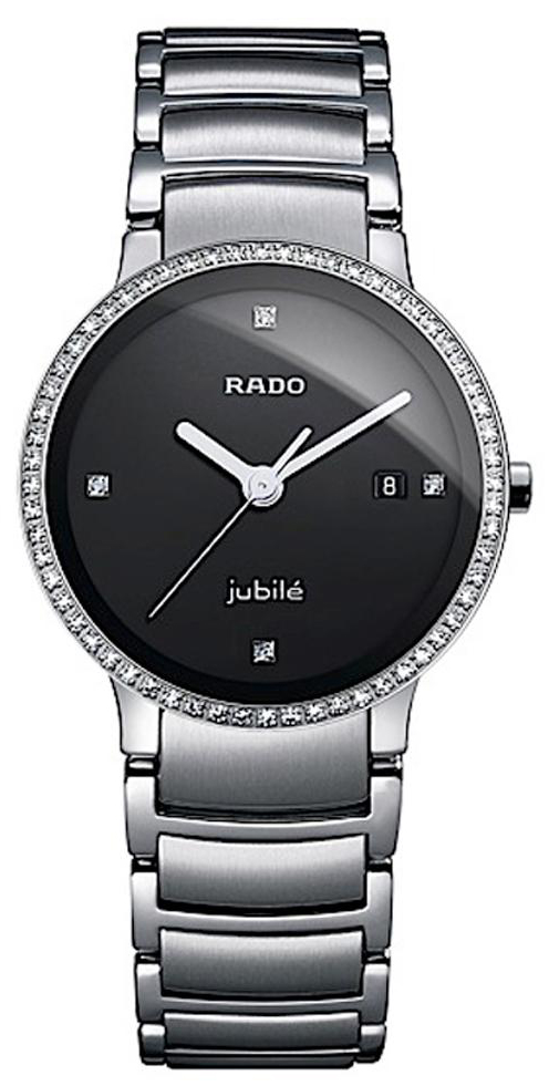 Rado Centrix Battery Operated Quartz Black Ladies Watch R30933713 