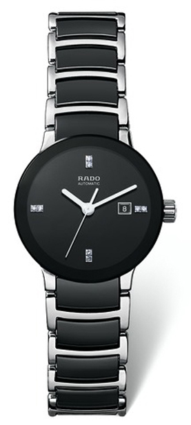 Rado Centrix Self winding Automatic Black Ladies Watch R30942702 
