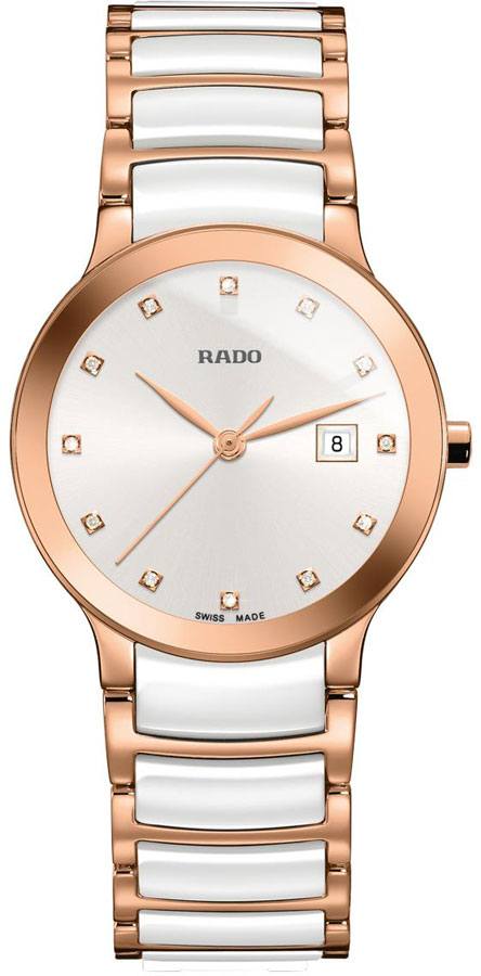 Rado Centrix Battery Operated Quartz White Ladies Watch R30512742 