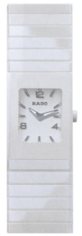 Rado Ceramica Battery Operated Quartz White Ladies Watch R21712012 