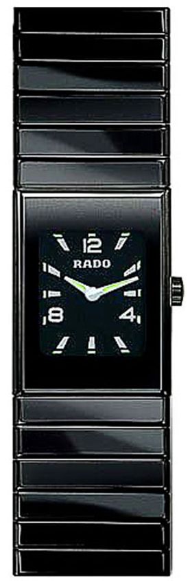 Rado Ceramica Battery Operated Quartz Black Ladies Watch R21540192 