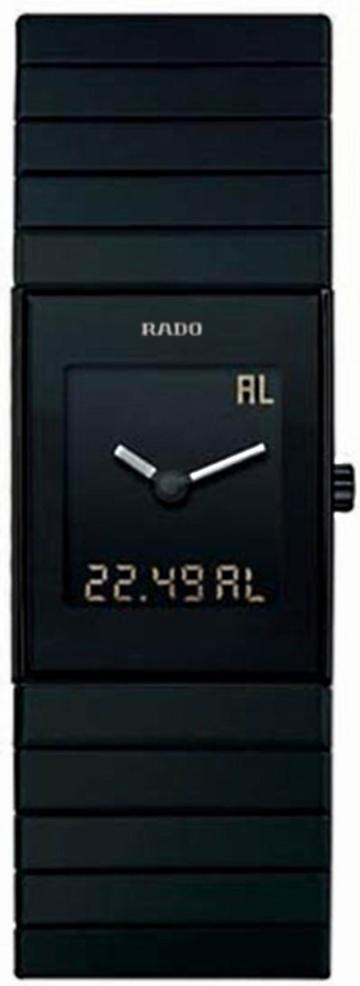 Rado Ceramica Battery Operated Quartz Black Ladies Watch R21854152 