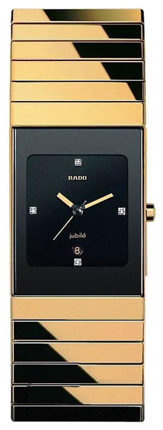 Rado Ceramica Battery Operated Quartz Black Mens Watch R21894742 
