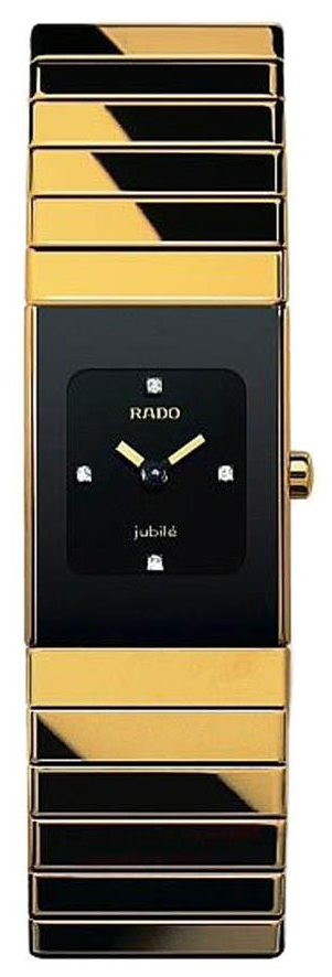 Rado Ceramica Battery Operated Quartz Black Ladies Watch R21895742 