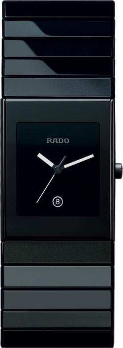 Rado Ceramica Battery Operated Quartz Black Mens Watch R21347222 