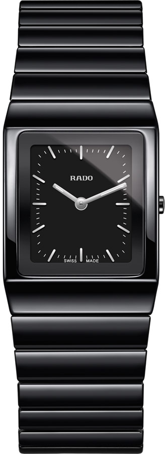 Rado Ceramica Battery Operated Quartz Black Ladies Watch R21702172 