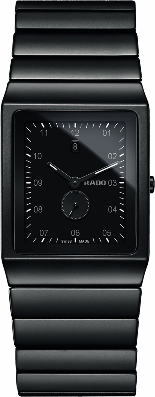 Rado Ceramica Battery Operated Quartz Black Mens Watch R21706162 