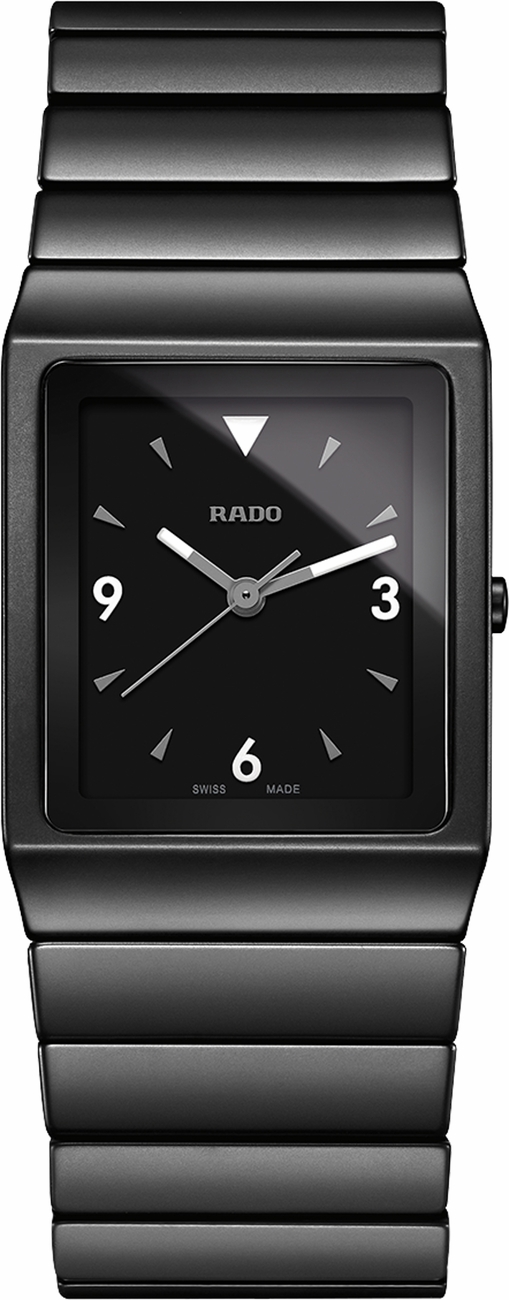 Rado Ceramica Battery Operated Quartz Black Mens Watch R21708152 