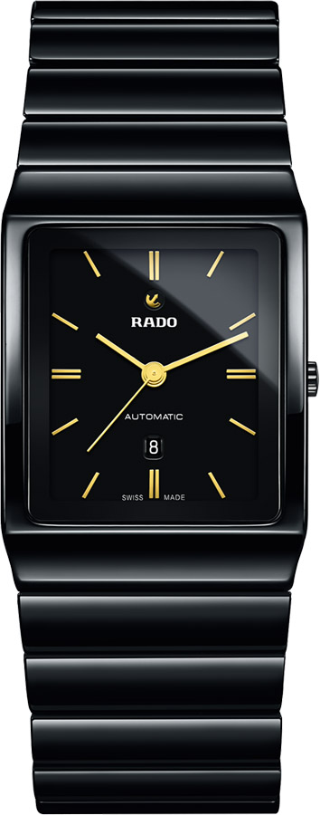 Rado Ceramica Self winding Automatic Black Mens Watch R21807182 