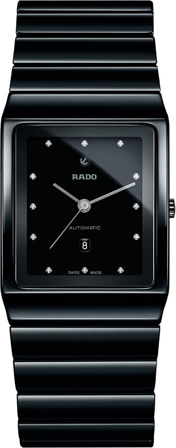 Rado Ceramica Self winding Automatic Black Mens Watch R21807702 