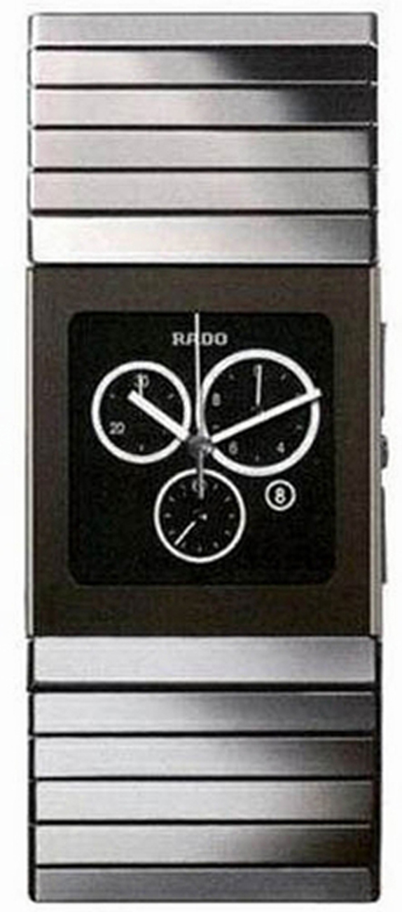 Rado Ceramica Battery Operated Quartz Black Mens Watch R21824152 