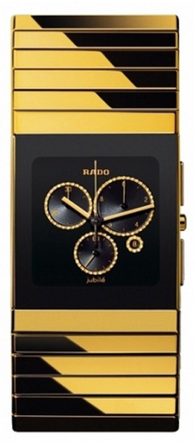 Rado Ceramica Battery Operated Quartz Black Mens Watch R21893712 