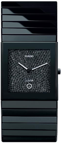 Rado Ceramica Battery Operated Quartz Diamonds Mens Watch R21718702 