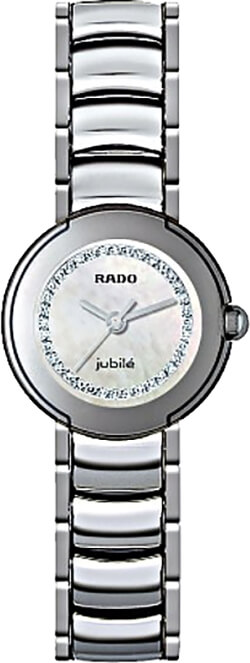 Rado Coupole Battery Operated Quartz Pearl White Watch R22594732 