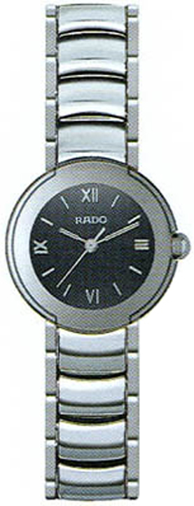 Rado Coupole Battery Operated Quartz Black Watch R22594152 