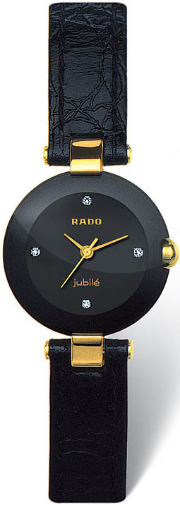Rado Coupole Battery Operated Quartz Black Watch R22829715 