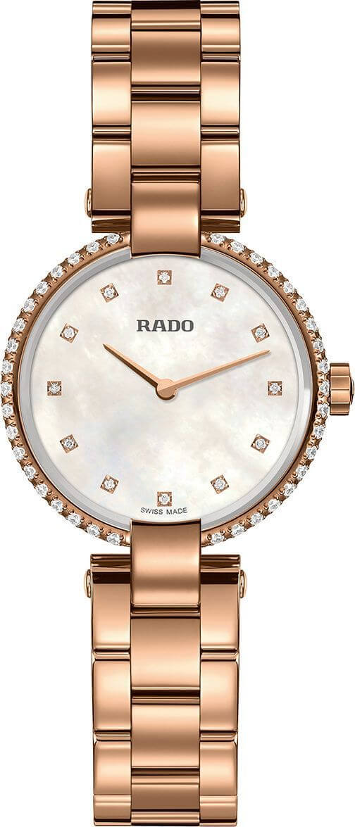 Rado Coupole Battery Operated Quartz Pearl White Watch R22859924 