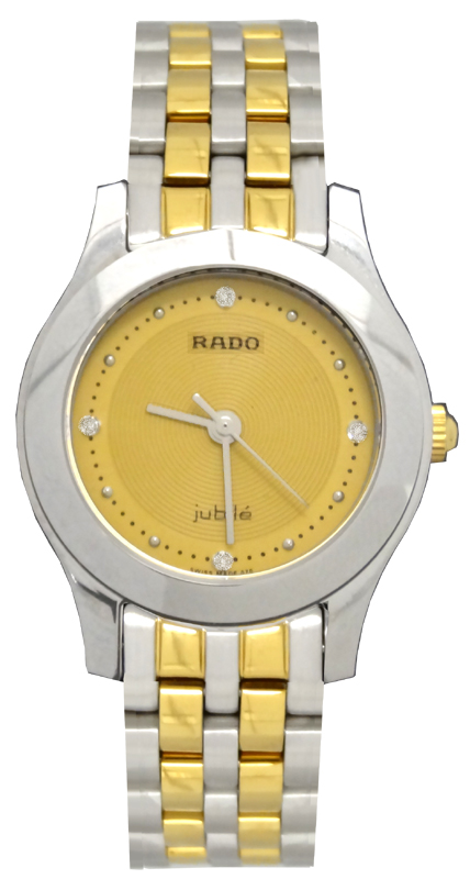 Rado Diastar Battery Operated Quartz Gold Ladies Watch R18606703 