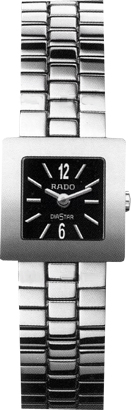 Rado Diastar Battery Operated Quartz Black Ladies Watch R18682153 