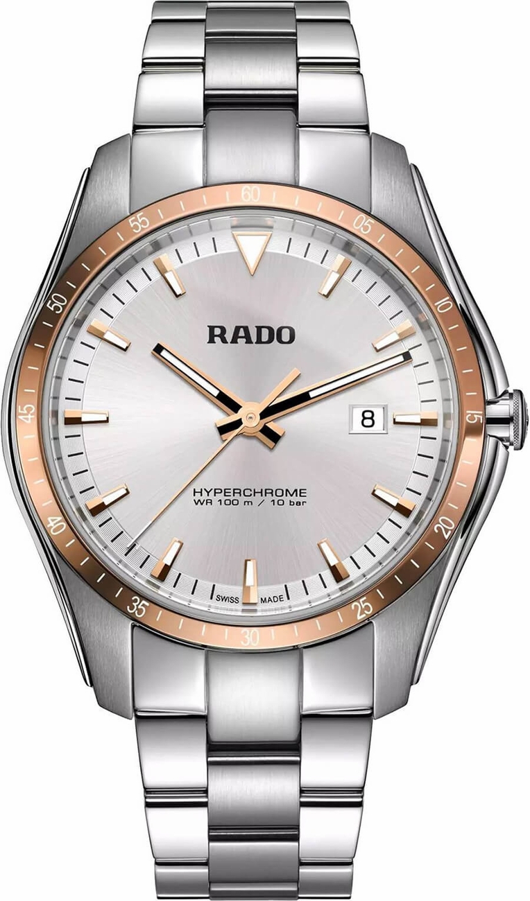 Rado HyperChrome Battery Operated Quartz Silver Mens Watch R32502103 