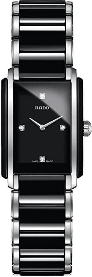 Rado Integral Battery Operated Quartz Black Ladies Watch R20613712 