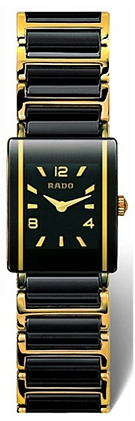 Rado Integral Battery Operated Quartz Black Ladies Watch R20383192 