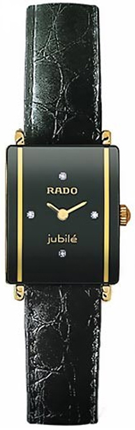Rado Integral Battery Operated Quartz Black Ladies Watch R20383715 
