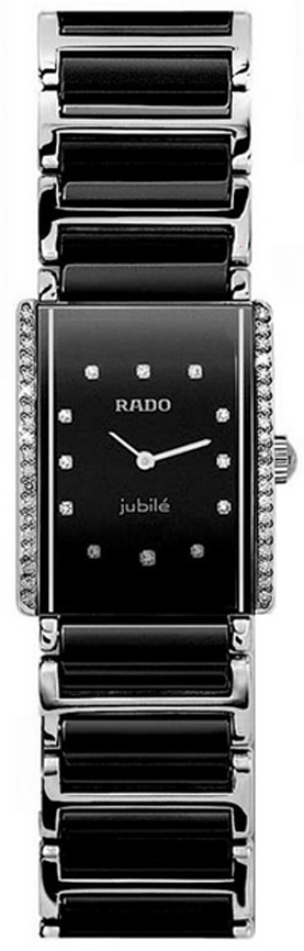 Rado Integral Battery Operated Quartz Black Ladies Watch R20430742 