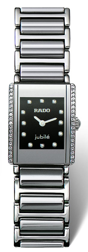 Rado Integral Battery Operated Quartz Black Ladies Watch R20430772 