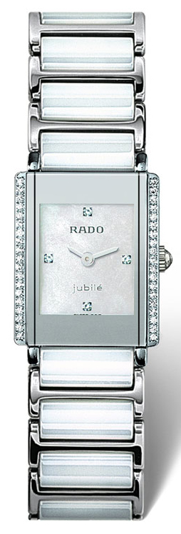 Rado Integral Battery Operated Quartz Pearl White Ladies Watch R20430902 