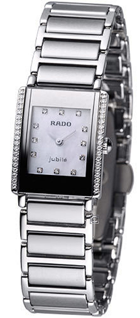 Rado Integral Battery Operated Quartz Pearl White Ladies Watch R20430919 