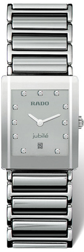Rado Integral Battery Operated Quartz Silver Unisex Watch R20486752 