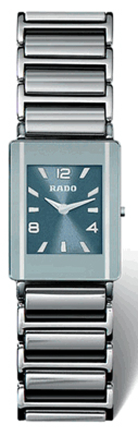 Rado Integral Battery Operated Quartz Blue Ladies Watch R20488202 