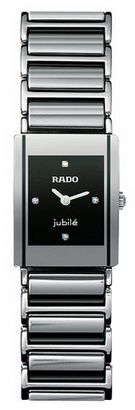 Rado Integral Battery Operated Quartz Black Ladies Watch R20488722 