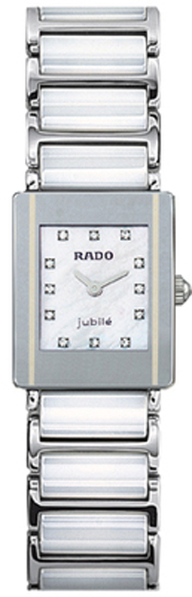Rado Integral Battery Operated Quartz Pearl White Ladies Watch R20488932 