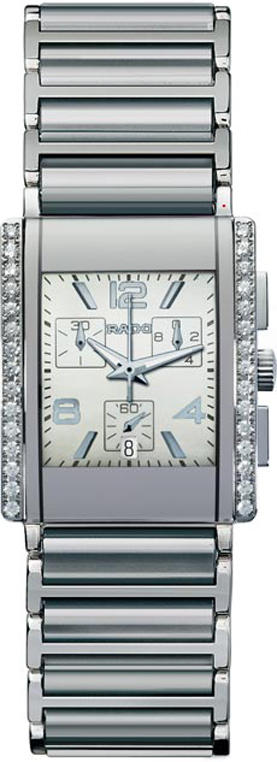 Rado Integral Battery Operated Quartz White Ladies Watch R20670902 