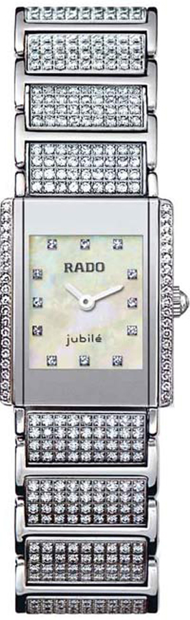 Rado Integral Battery Operated Quartz White Ladies Watch R20674912 