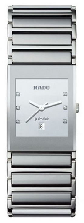 Rado Integral Battery Operated Quartz Silver Mens Watch R20745712 