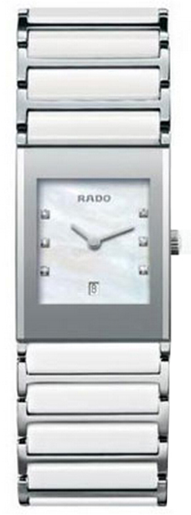 Rado Integral Battery Operated Quartz Pearl White Watch R20746901 