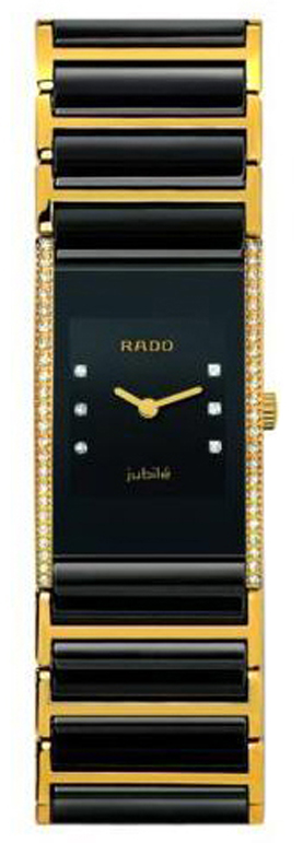 Rado Integral Battery Operated Quartz Black Ladies Watch R20753752 